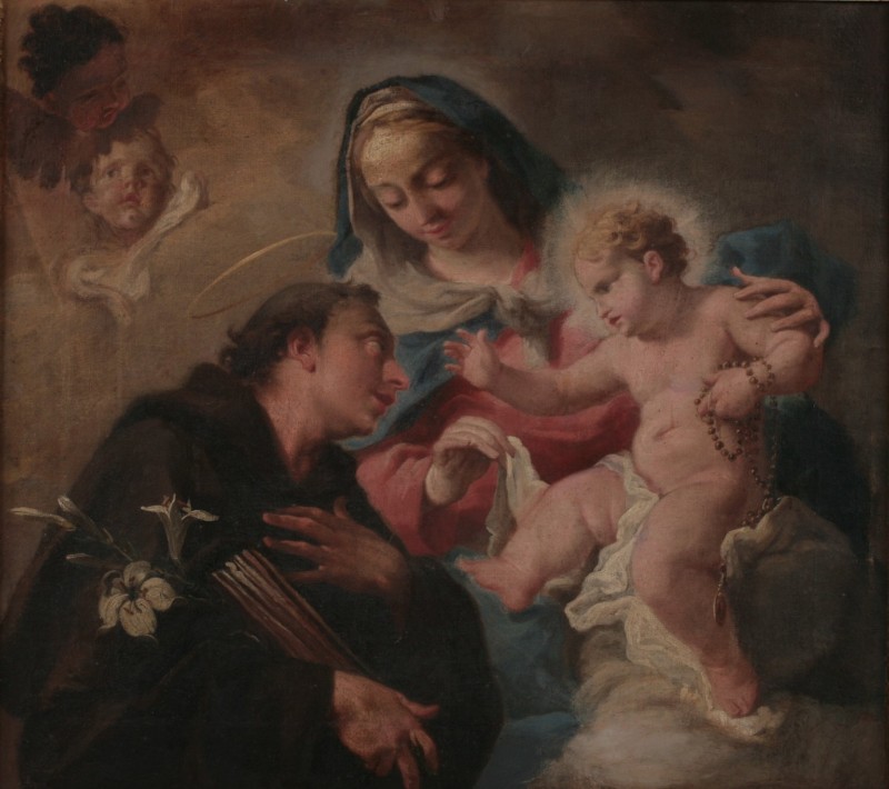Pittoni G. (1715-1722), Madonna con Gesù Bambino e Sant'Antonio