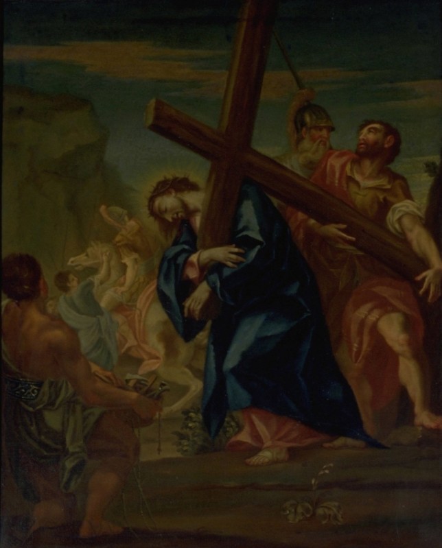 Caliari P. (1787-1788), Gesù Cristo aiutato dal cireneo a portare la Croce