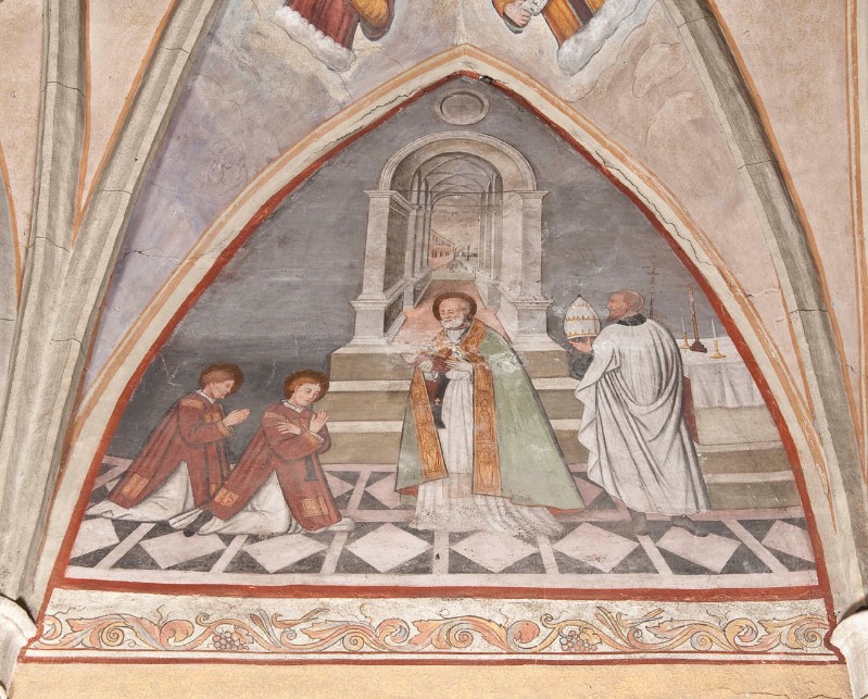 Giovanni da Mel (1544), S. Lorenzo e papa Sisto II