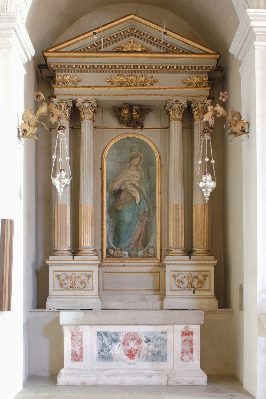 Maestranze friulane sec. XVIII, Altare laterale della Beata Vergine