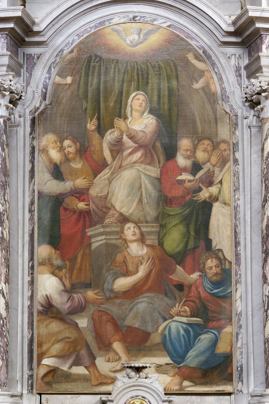 Amalteo P. (1532), Pala d'altare della discesa dello Spirito Santo