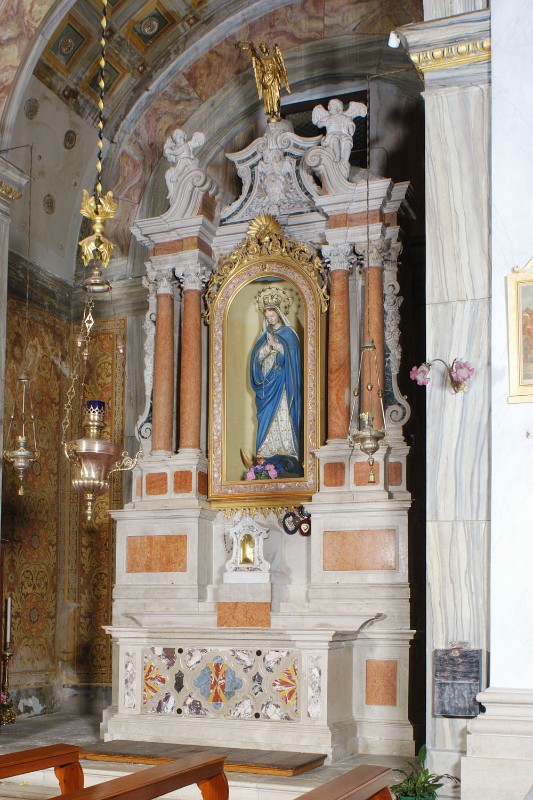 Maestranze friulane sec. XVIII, Altare laterale di Maria Immacolata
