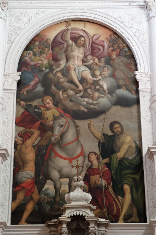 Amalteo P. (1549), Pala di Cristo in gloria San Martino ed altri santi