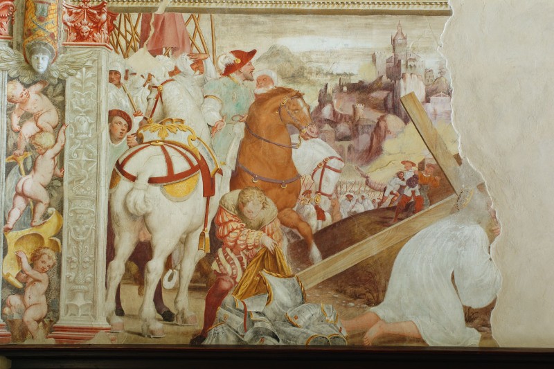 Amalteo P. (1536 circa), Trasporto della croce a Gerusalemme