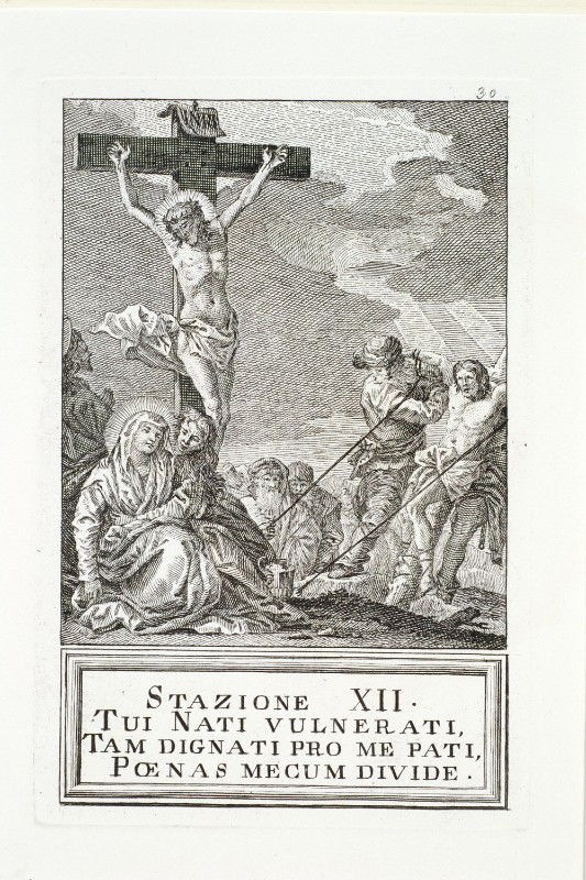 Leonardis G.-Tiepolo G. sec. XVIII, Gesù Cristo morto in croce
