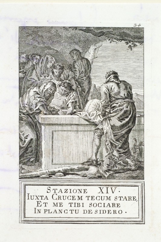 Leonardis G.-Tiepolo G. sec. XVIII, Gesù Cristo deposto nel sepolcro