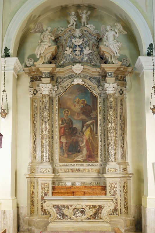 Maestranze friulane sec. XVIII, Altare laterale in marmo
