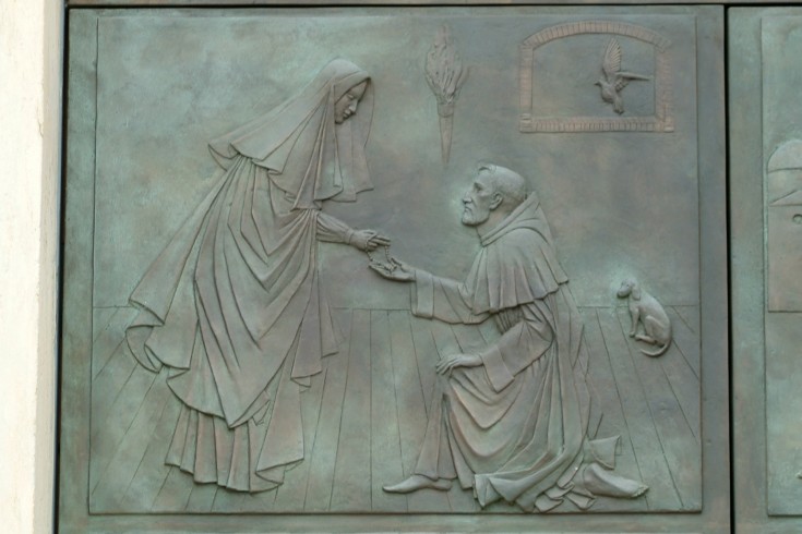 Capellini S. (2000), Madonna consegna il rosario a San Domenico