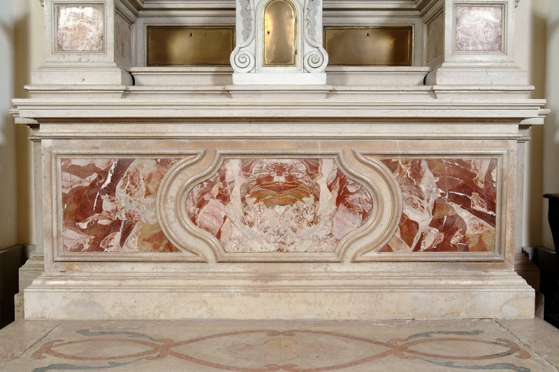 Cerchia di Bernardi G. sec. XVIII, Paliotto altare di San Gaetano Thiene