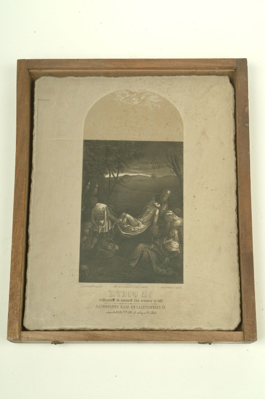 Ambito veneto (1866), Matrice litografica con Deposizione