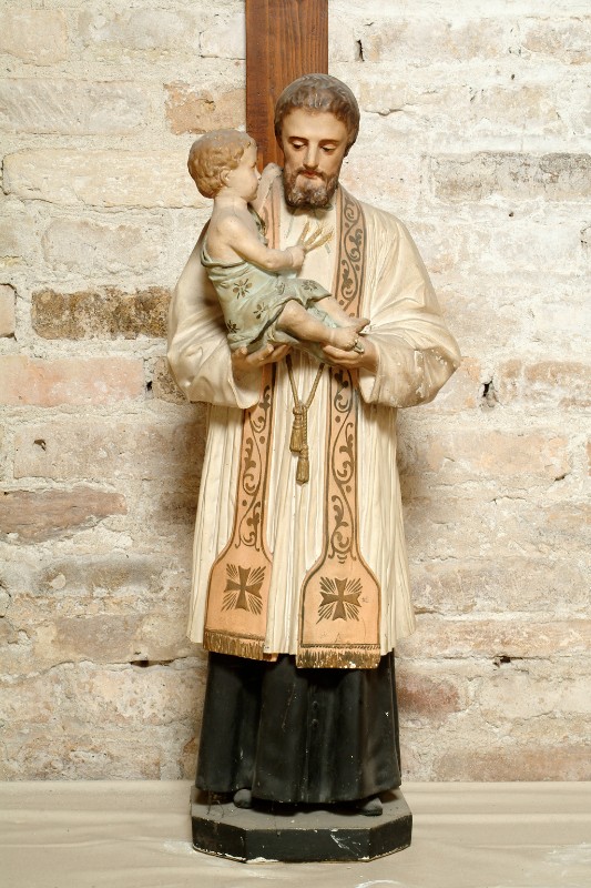 Bottega veneta sec. XX, San Gaetano Thiene con Gesù Bambino