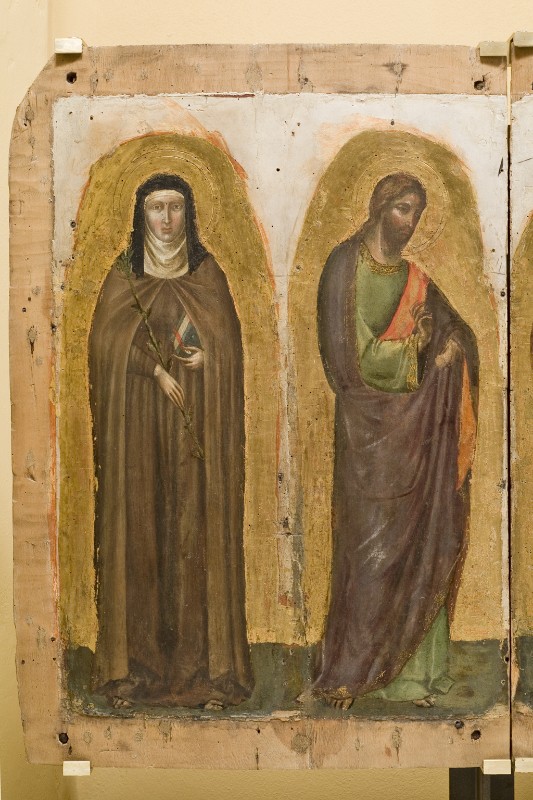 Ambito veneto (1334 circa), Santa Chiara d'Assisi e San Giacomo
