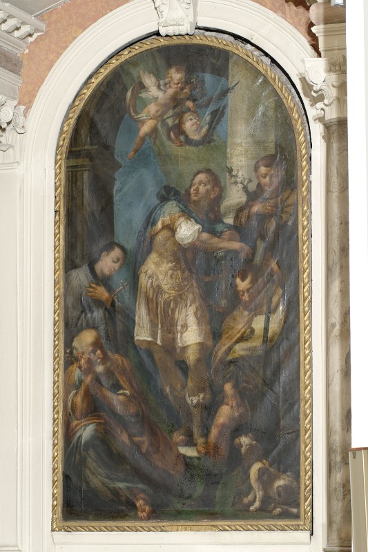 Bottega veneta sec. XIX, Cornice del dipinto di 'San Gorgonio tra santi'