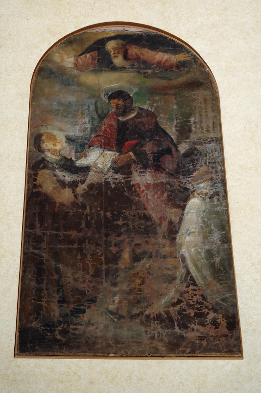 Ambito veneto sec. XVII, San Luca evangelista e santi