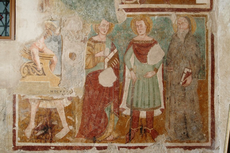 Ambito veneto sec. XIV, San Cristoforo e santi