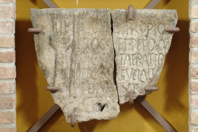 Bottega veneta sec. IV, Frammento di sarcofago del diacono Saturnino
