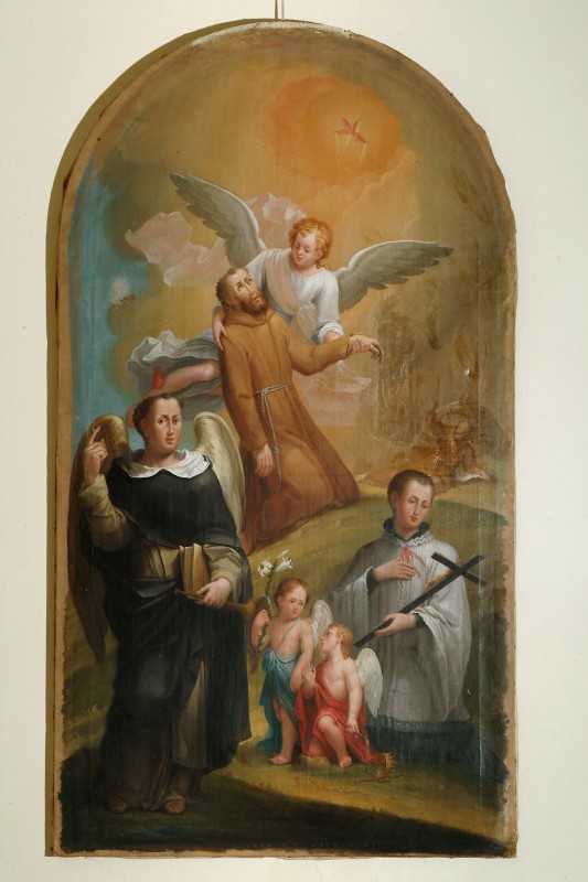 Ambito veneto sec. XVIII, San Francesco d'Assisi e santi