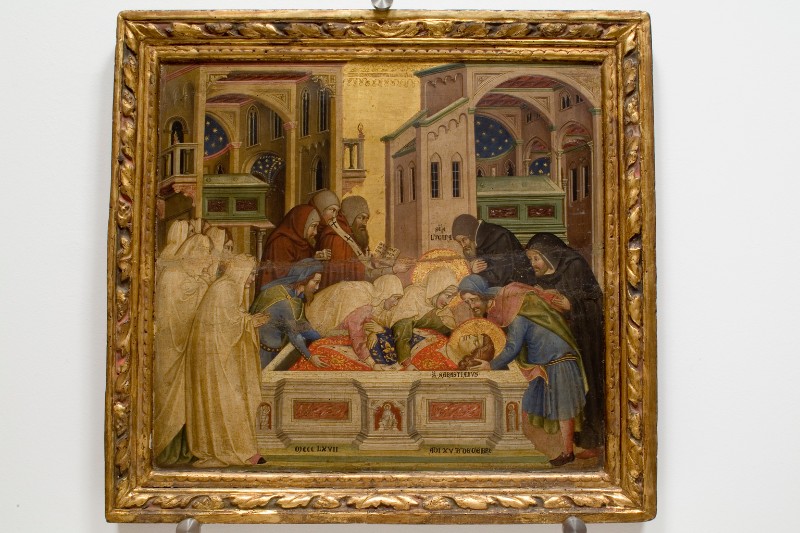 Bottega veneziana (1367), Cornice del San Sebastiano deposto nel sepolcro