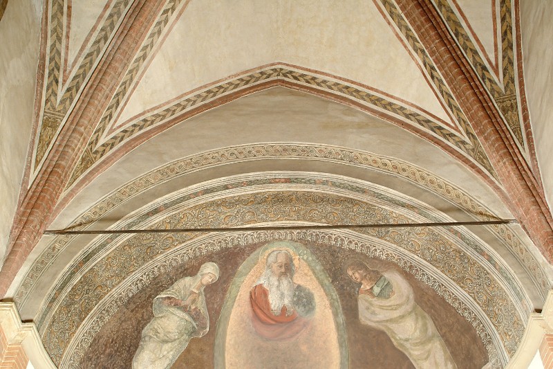 Sala E. sec. XIX, Fregio decorativo del catino absidale