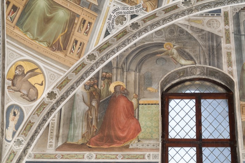 Giusto de' Menabuoi sec. XIV, San Zaccaria e l'arcangelo Gabriele