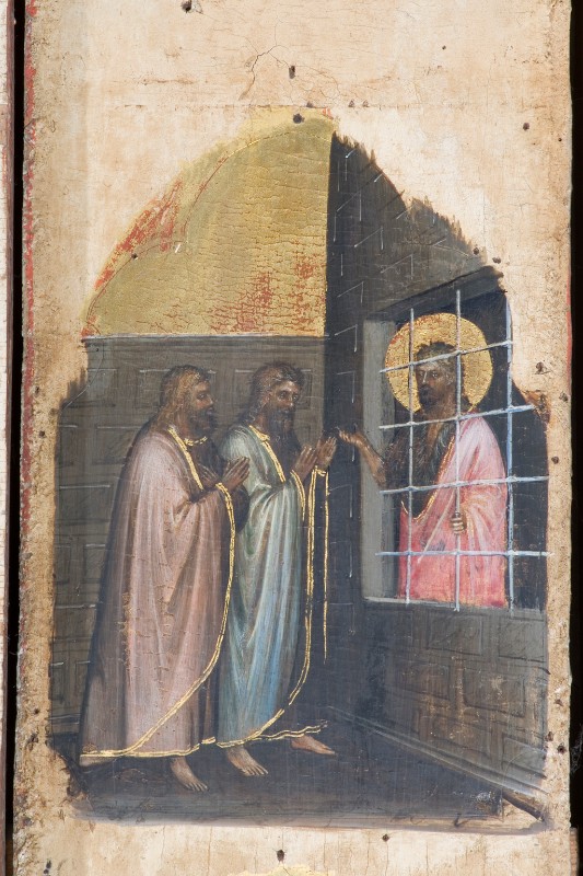 Giusto de' Menabuoi sec. XIV, San Giovanni Battista invia due suoi discepoli