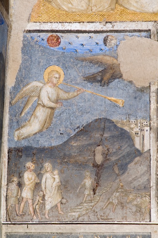 Giusto de' Menabuoi sec. XIV, Quarto angelo che suona la tromba