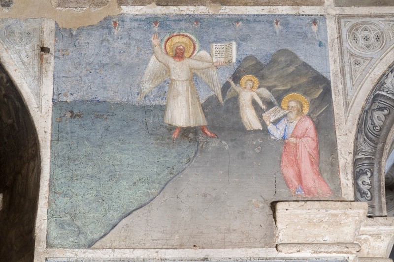 Giusto de' Menabuoi sec. XIV, San Giovanni evangelista mangia il piccolo libro