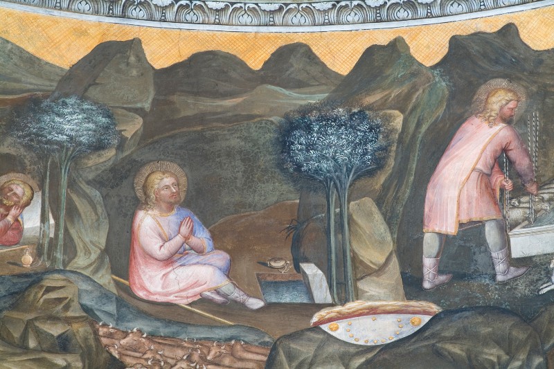 Giusto de' Menabuoi sec. XIV, Giacobbe consacra la pietra a Dio