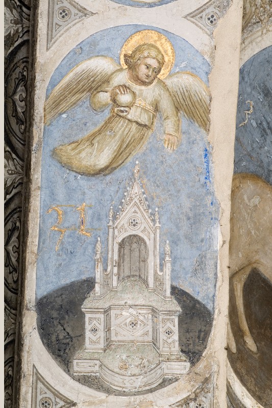 Giusto de' Menabuoi sec. XIV, Quinto angelo con una coppa colma dell'ira di Dio