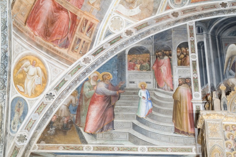 Giusto de' Menabuoi sec. XIV, Presentazione di Maria fanciulla al tempio