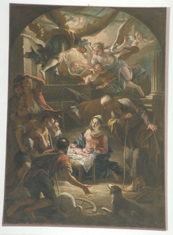 Ambito veneto sec. XVIII, Adorazione dei pastori copia da Jacopo Bassano
