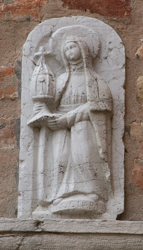 Ambito veneto seconda metà sec. XV, Santa Chiara d'Assisi