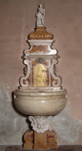 Maestranze veronesi sec. XVIII, Fonte battesimale con tabernacolo