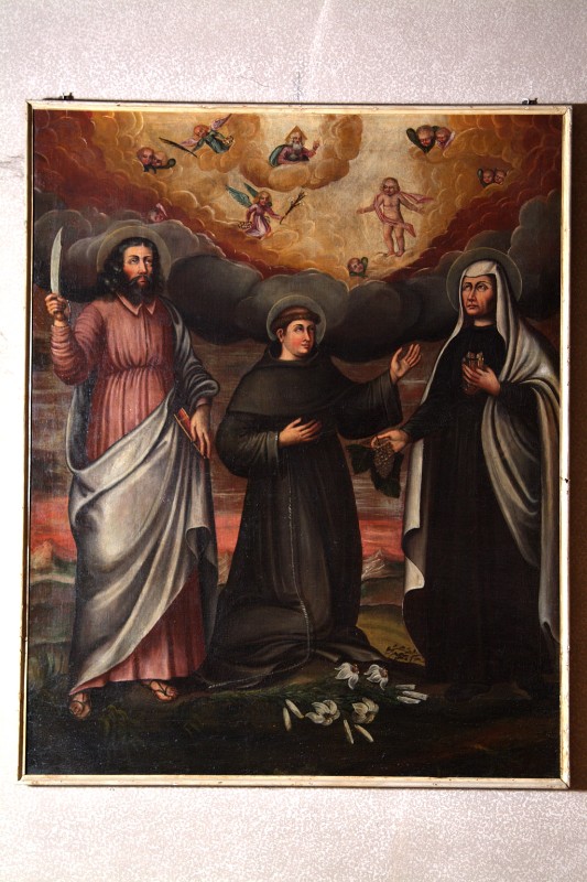 Ambito veneto sec. XVI, Sant'Antonio da Padova e due santi