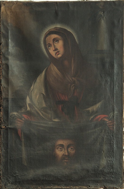 Ambito veronese sec. XVII, Veronica con la Sacra sindone