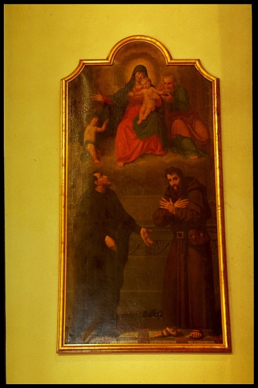 Ambito veneto primo quarto sec. XIX, Madonna con Bambino e santi