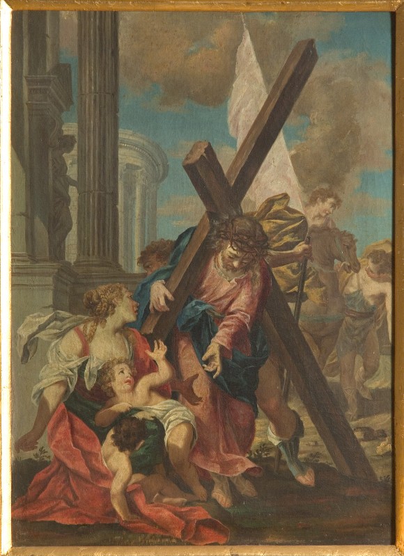 Caliari P. sec. XVIII, Gesù Cristo consola le donne di Gerusalemme