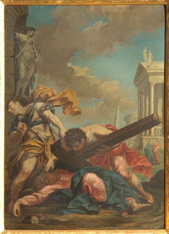 Caliari P. sec. XVIII, Gesù Cristo cade la terza volta