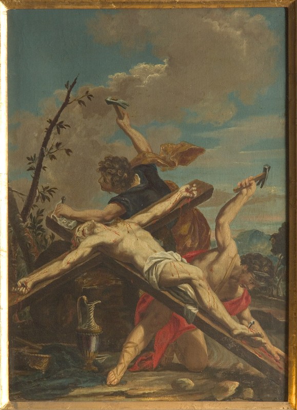 Caliari P. sec. XVIII, Gesù Cristo inchiodato alla croce