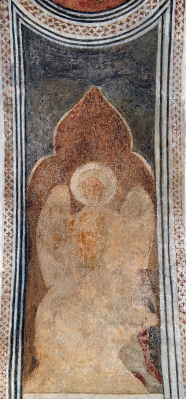 Martino da Verona sec. XIV-XV, Santo su sfondo nero e blu