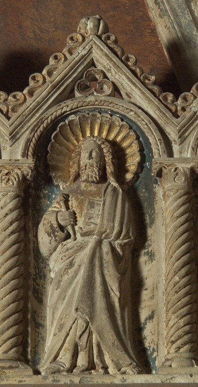 Maestranze campionesi (1353), Apostolo con scettro nella mano destra