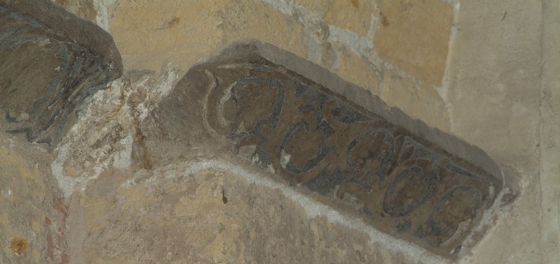 Bott. Italia sett. sec. XI-XII, Pulvino con girali fitomorfe