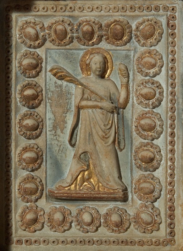 Maestranze campionesi (1353), Formella con Sant'Anastasia