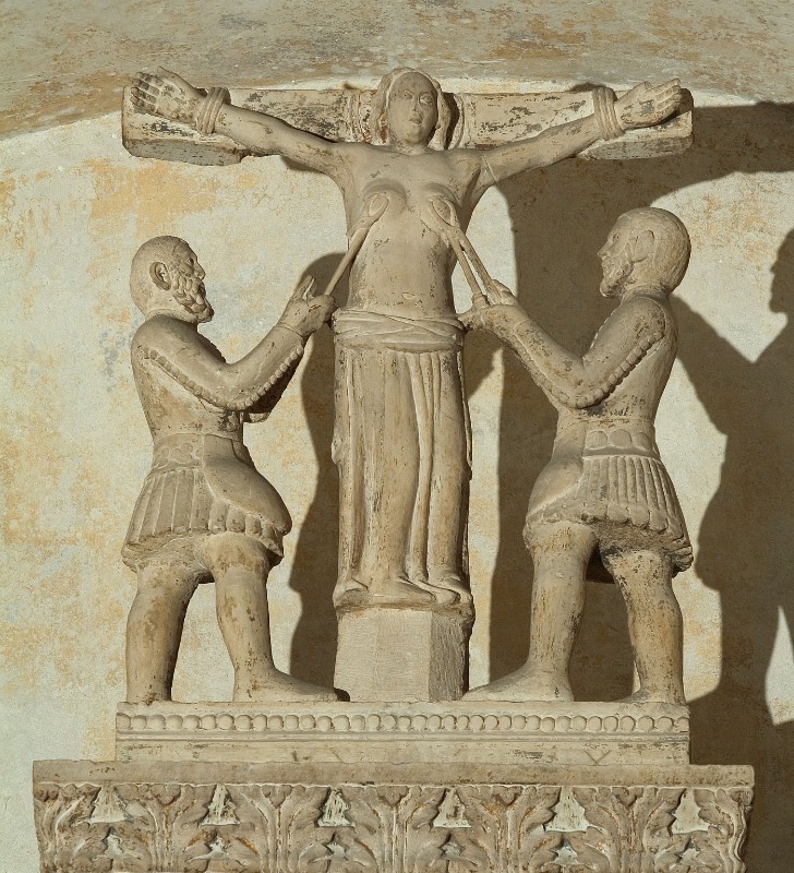 Maestranze campionesi (1353), Martirio di Sant'Agata