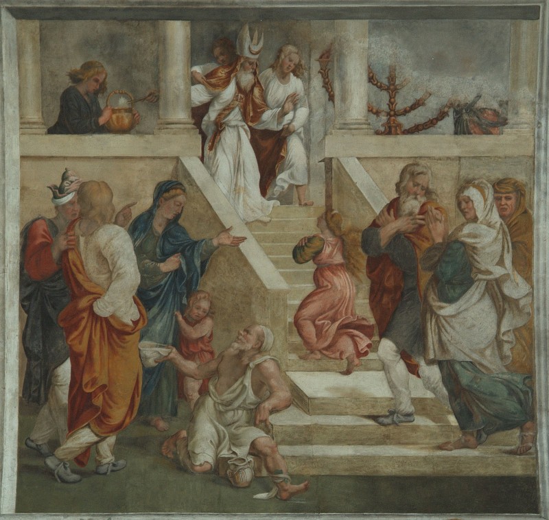 Torbido F. (1534), Presentazione di Maria fanciulla al tempio