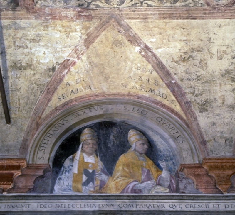 Morone F. sec. XVI, Papa Stefano VI e San Leone