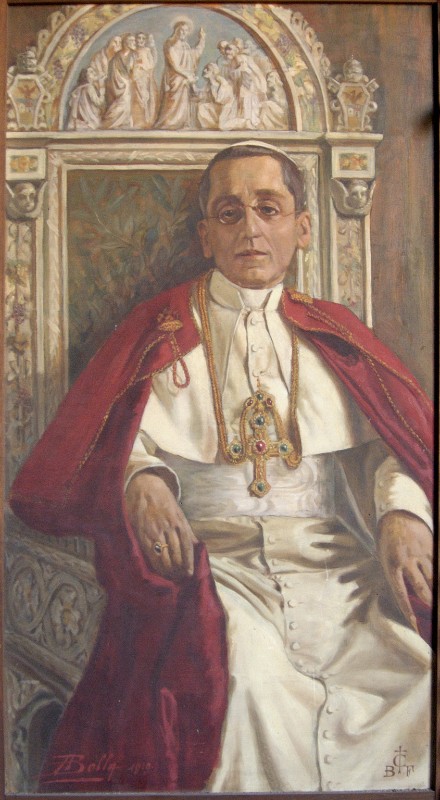 Bolla A. (1919), Ritratto di papa Benedetto XV