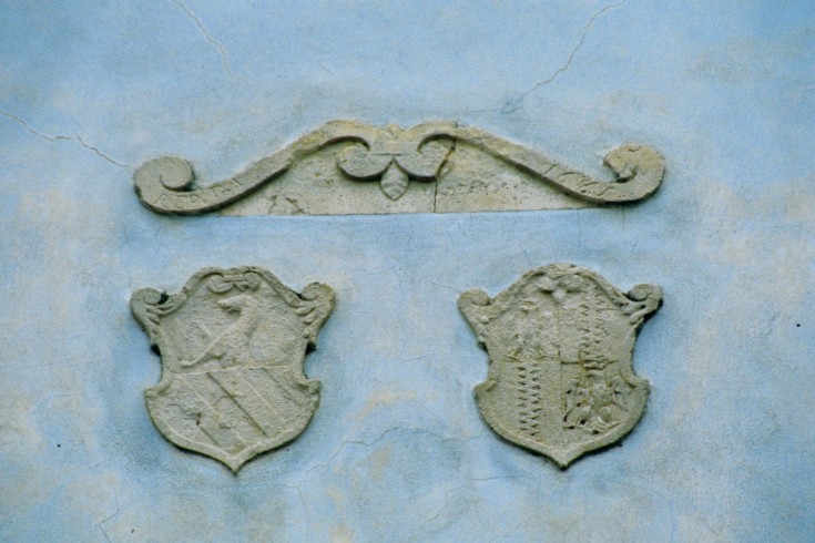Bottega veneta sec. XVI, Stemmi della facciata
