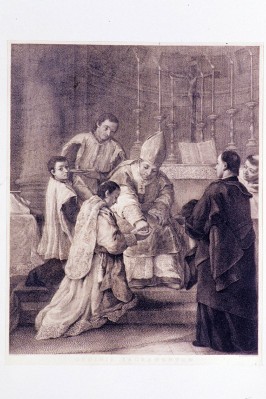Pitteri M. A. (1755), Acquaforte con Ordinazione tratta da Pietro Longhi