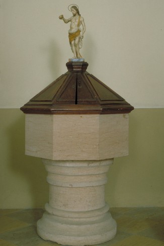 Bottega vicentina sec. XVIII (?), Fonte battesimale della chiesa di Marana